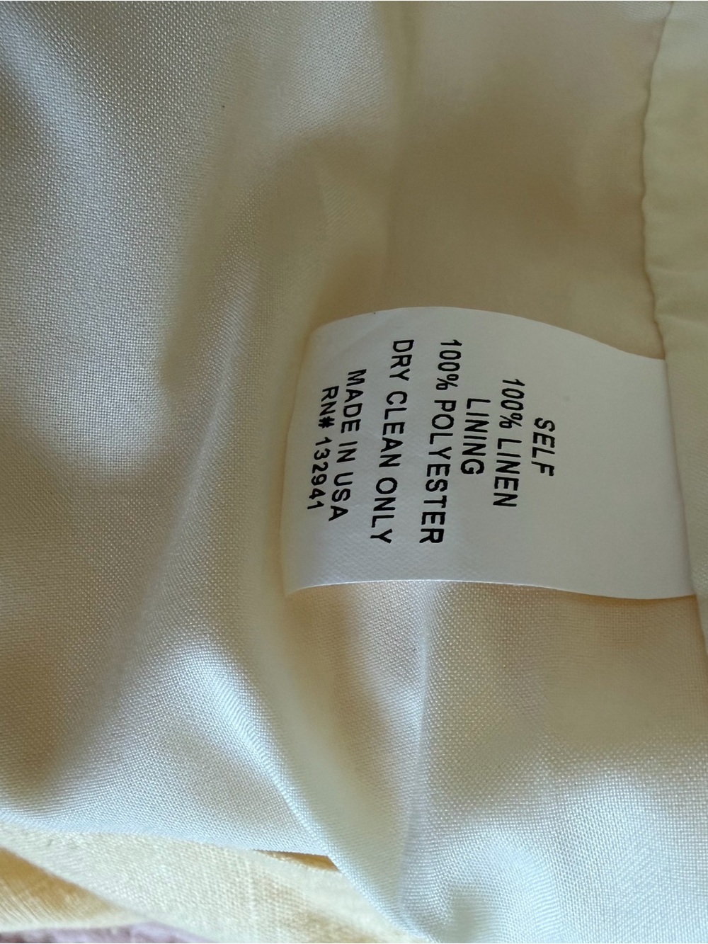Amanda Uprichard x REVOLVE 90ies Y2K Linen Mini Dress in Pale Yellow, M - Picture 11 of 12